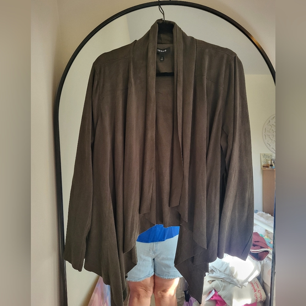 Torrid Forest Green Women's Suede Jacket